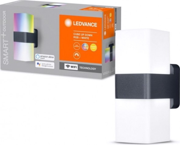 Умный фонарь Ledvance SMART для установки на фасадах outd wifi cubeupdown rgbw [4058075478077]